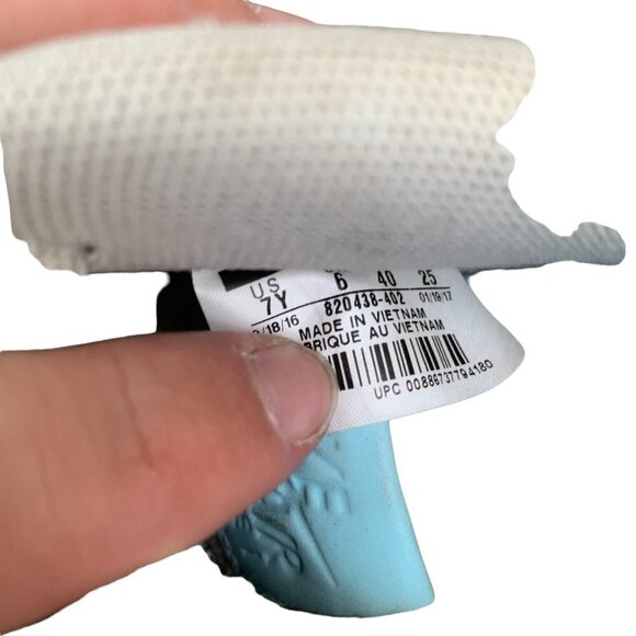 Rare 2016 Nike Air Force 1 Low LV8 'Iridescent Still Blue' Size 7 - Picture 4 of 9